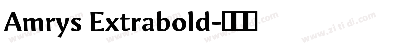 Amrys Extrabold字体转换